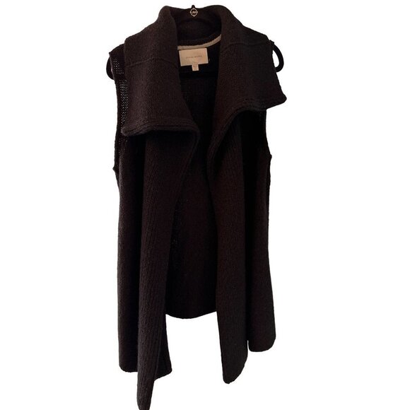 Brochu Walker Long Line Black Sweater Vest Alpaca Size X Small - Picture 1 of 6